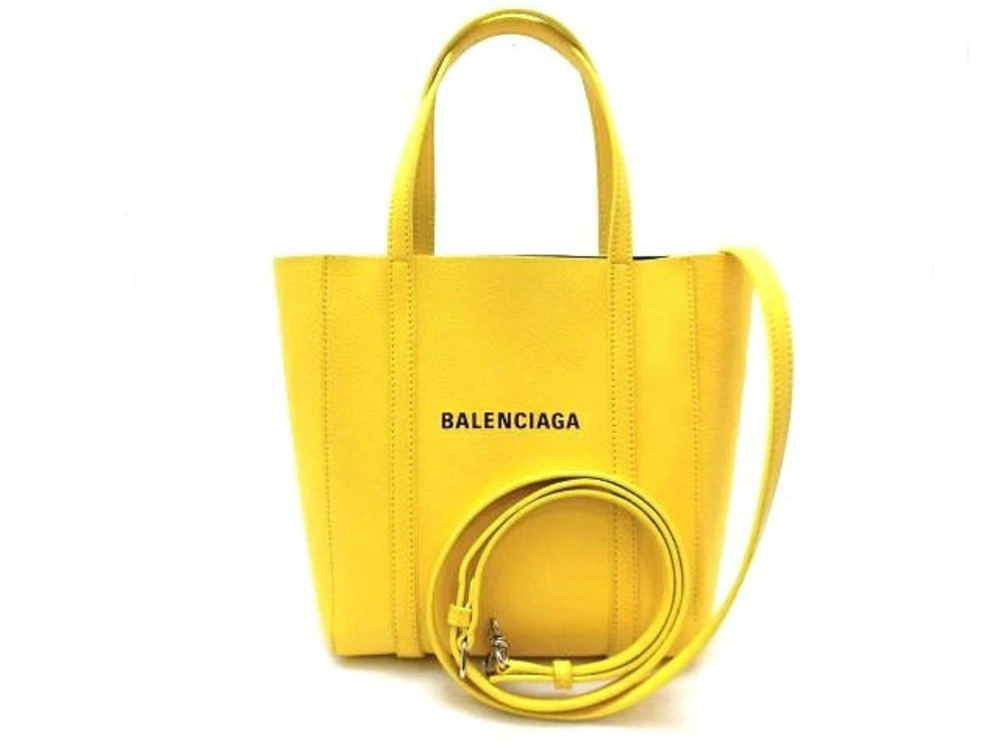 Balenciaga Everyday Tote Bag Calfskin Yellow